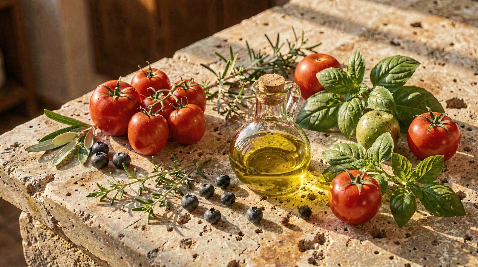 Φρέσκα υλικά μεσογειακής κουζίνας